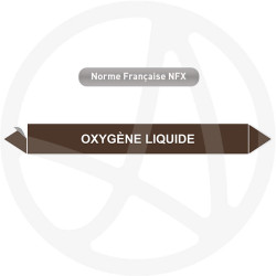 Marqueur de tuyauterie CLP Oxygène liquide