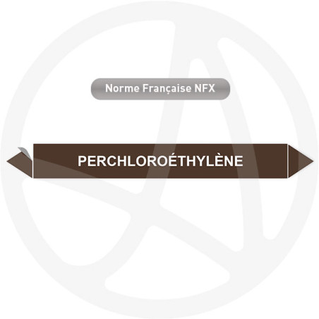 Marqueur de tuyauterie CLP Perchloroéthylène