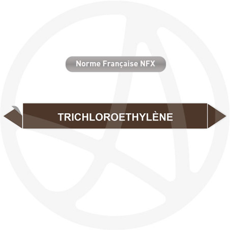 Marqueur de tuyauterie CLP Trichloroethylène