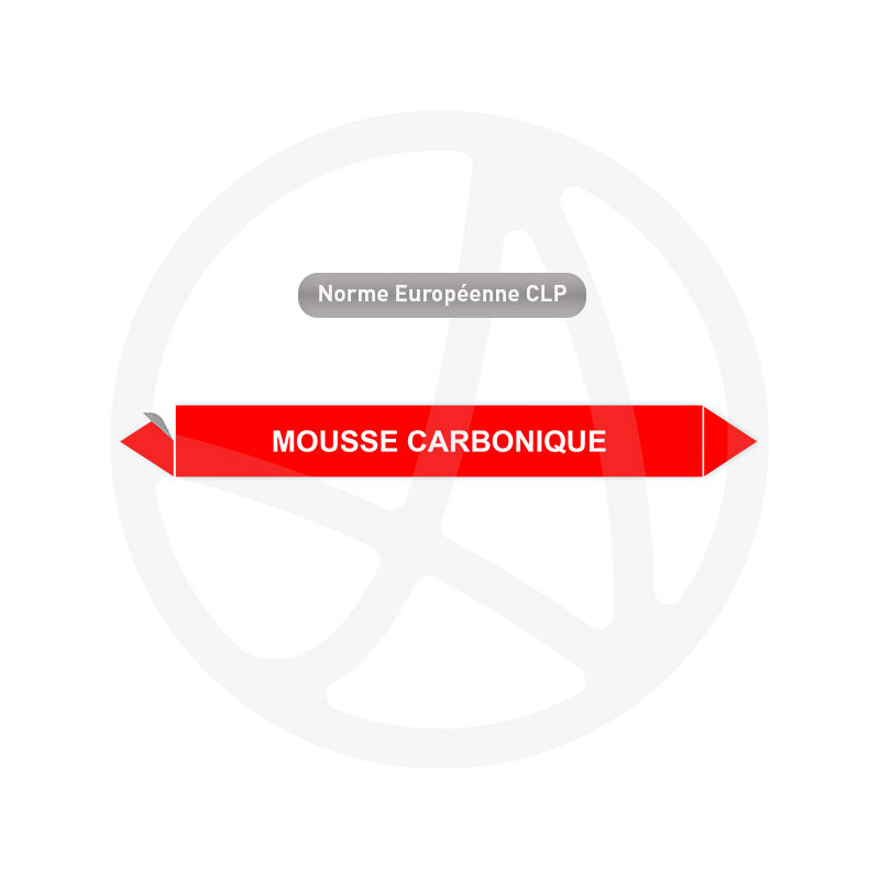 Marqueur de tuyauterie CLP Mousse carbonique