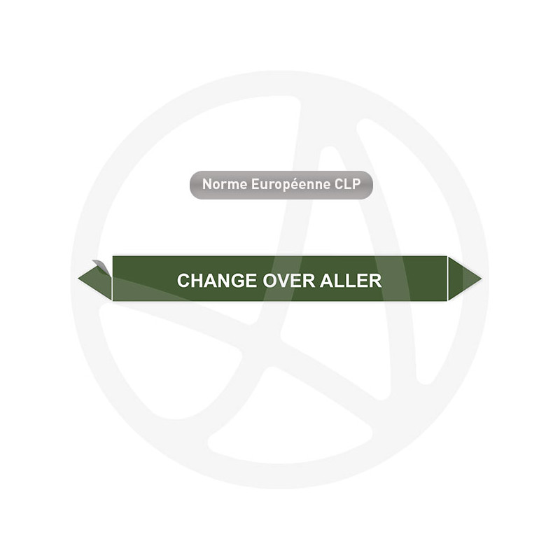 Marqueur de tuyauterie CLP Change over aller