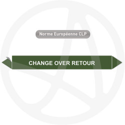Marqueur de tuyauterie CLP Change over retour