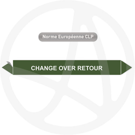 Marqueur de tuyauterie CLP Change over retour