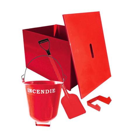 Kit Bac à  sable / seau / pelle de sécurité incendie