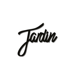 Mot découpé au laser : JARDIN