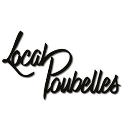 Mot découpé au laser : LOCAL POUBELLES