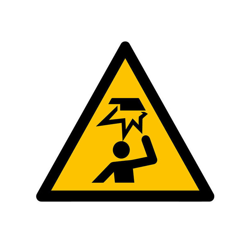 Pictogramme danger  Obstacles en hauteur