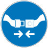 Pictogramme obligation  Attacher sa ceinture de sécurité