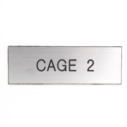 Plaque de porte CAGE 1