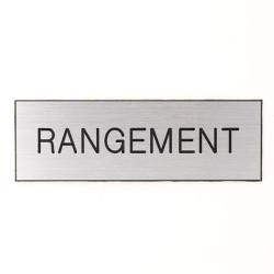Plaque de porte RANGEMENT Etiquette gravoply