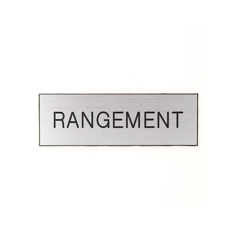 Plaque de porte RANGEMENT Etiquette gravoply