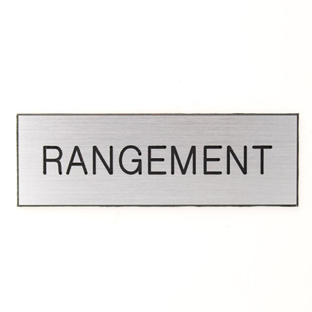Plaque de porte RANGEMENT Etiquette gravoply