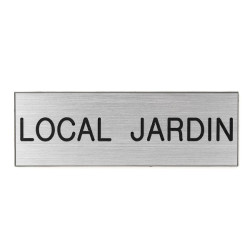 Plaque de porte LOCAL JARDIN Etiquette gravoply