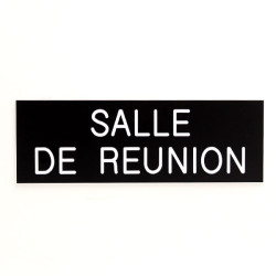 Plaque de porte SALLE DE REUNION Etiquette gravoply