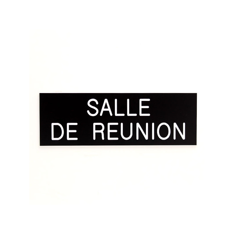 Plaque de porte SALLE DE REUNION Etiquette gravoply