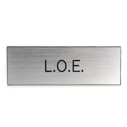 Plaque de porte LOE Etiquette gravoply