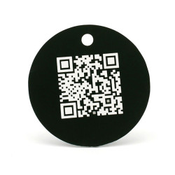 Jeton gravure laser sur aluminium anodisé QR Code