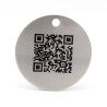 Jeton gravure laser sur inox QR Code