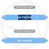 Repérage de tuyauterie Air préparé reperage marqueur tuyauterie vinyle