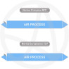 Repérage de tuyauterie Air process reperage marqueur tuyauterie vinyle