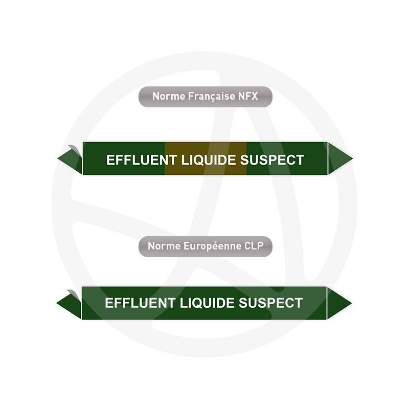 Repérage de tuyauterie Effluent liquide suspect reperage marqueur tuyauterie vinyle