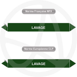 Repérage de tuyauterie Lavage reperage marqueur tuyauterie vinyle