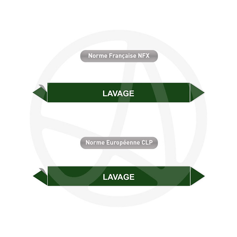 Repérage de tuyauterie Lavage reperage marqueur tuyauterie vinyle