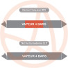 Repérage de tuyauterie Vapeur 4 bars reperage marqueur tuyauterie vinyle