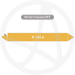 Repérage de tuyauterie R 134 A reperage marqueur tuyauterie vinyle