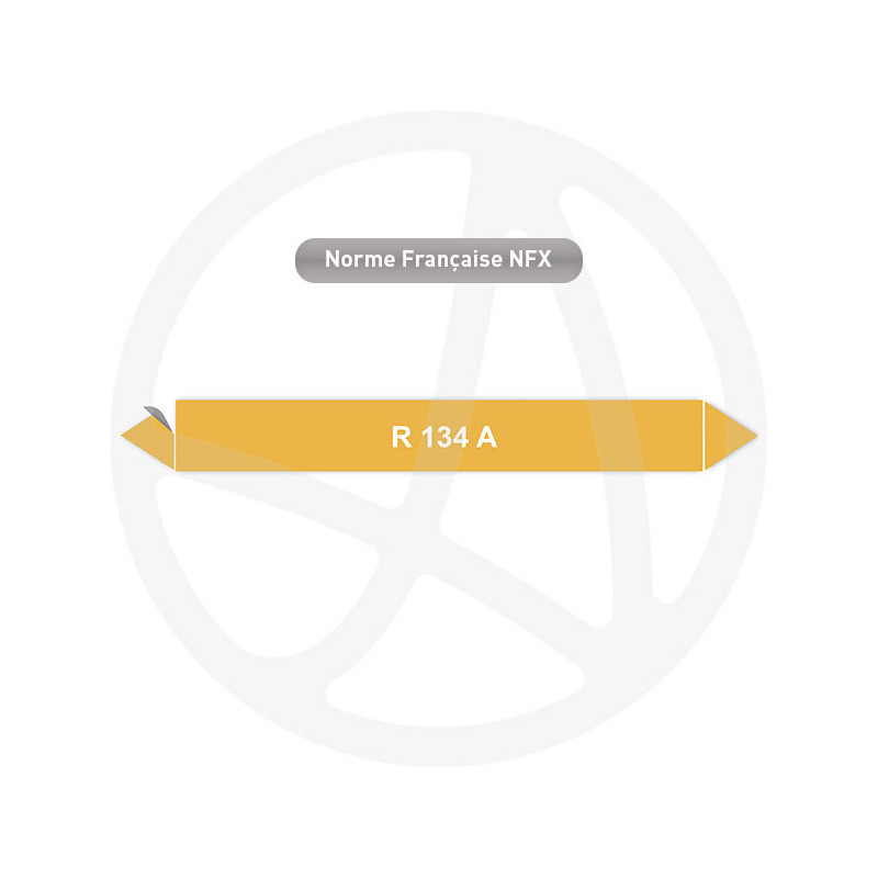 Repérage de tuyauterie R 134 A reperage marqueur tuyauterie vinyle