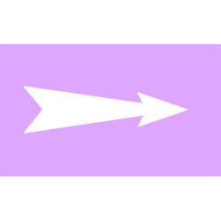 Repérage de tuyauterie Flèche - Violet / Blanc fleche reperage marqueur tuyauterie vinyle