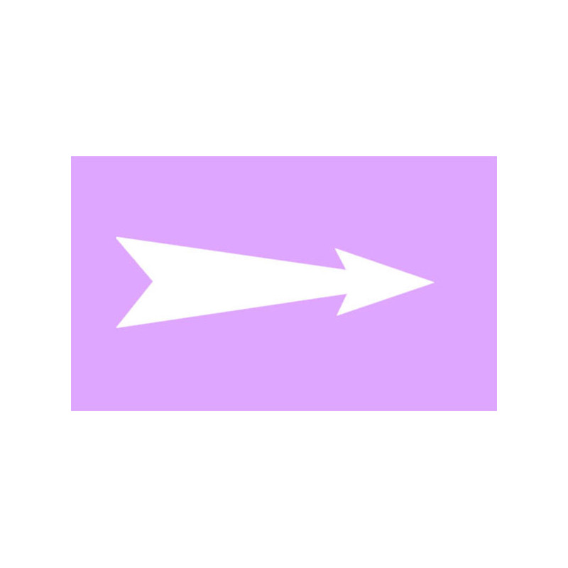 Repérage de tuyauterie Flèche - Violet / Blanc fleche reperage marqueur tuyauterie vinyle