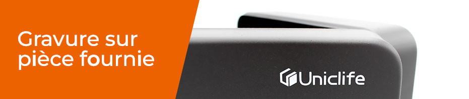 Gravure sur pièce fournie