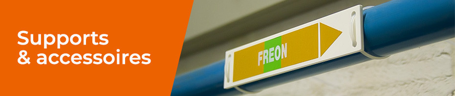 Supports et accessoires de repérages de tuyauterie