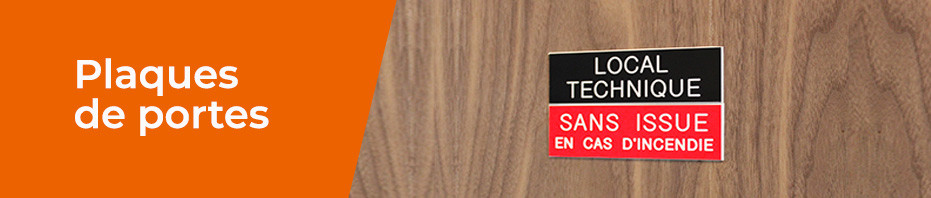 Plaques de portes