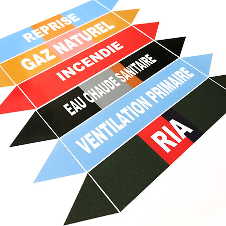 Repérage de tuyauterie norme NFX08100